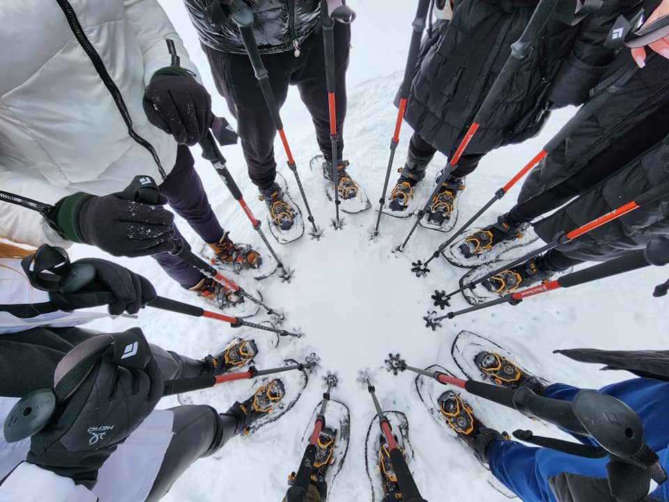 Snowshoing a Valbona